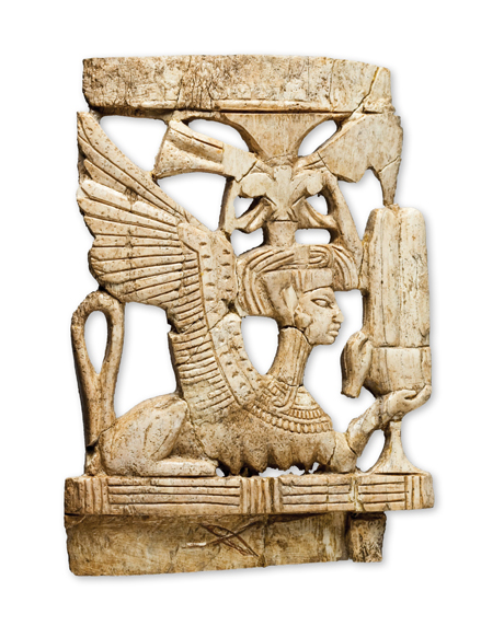 Megiddo ivory sphinx_ISAC Museum (A22213)