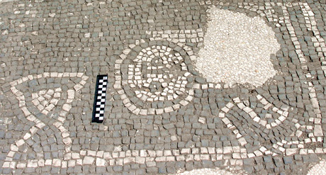 Mosaic with a burner in Ostia synagogue_12.899