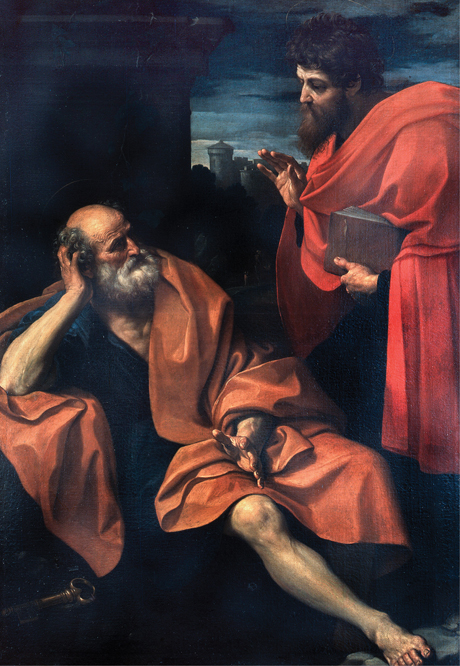 Apostle Paul rebukes Peter at Antioch_Guido Reni, Public domain, via Wikimedia Commons