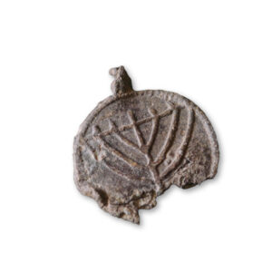 Byzantine Menorah Pendant from Jerusalem