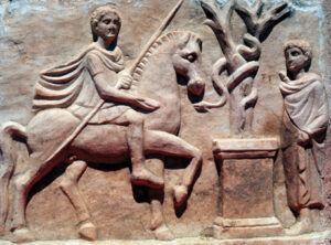 Horse-and-rider relief from niche shrine in Ephesus_2BM5B07