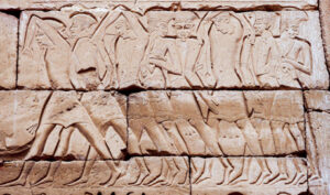 Medinet Habu relief of Philistine prisoners_ADR1603143083