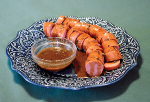 Roman Dill Sauce on Sausage_Test Kitchen