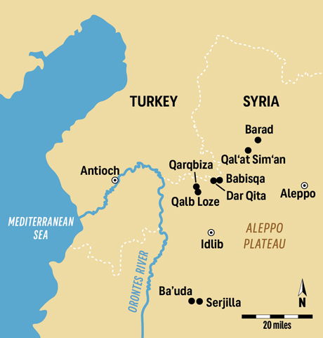 Syrian churches map