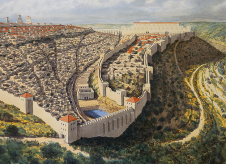 Artistic reconstruction of 1st-century Jerusalem_archaeology-illustrated, 48496