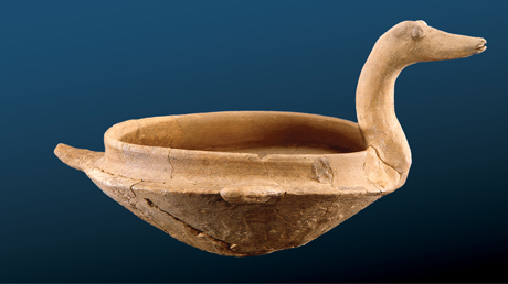 Duck-shaped bowl from Tell Qasile