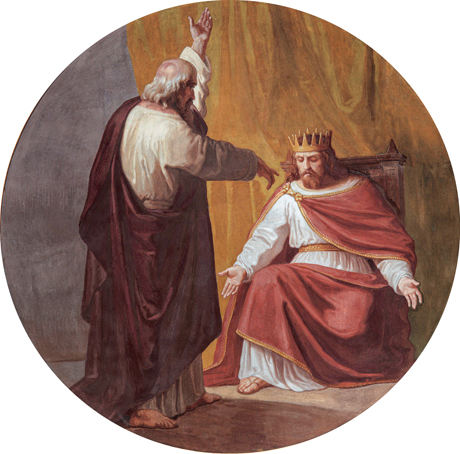 Gonin, Confronting “The Man” - Nathan’s Parable and David’s Sin, ceiling fresco, 1858, Cath of St Ambrose_3DRTTP1