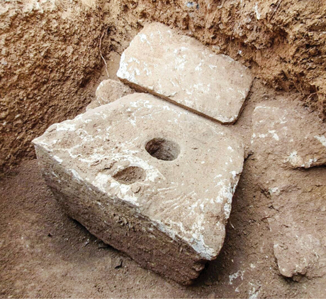 Stone toilet seat from Armon HaNatziv in Jerusalem_IAA, Yoli Schwartz