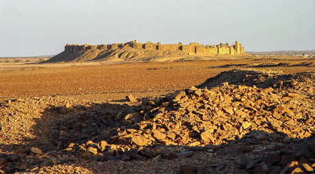 The walled town of Baraqish (ancient Yathill) in Yeman.